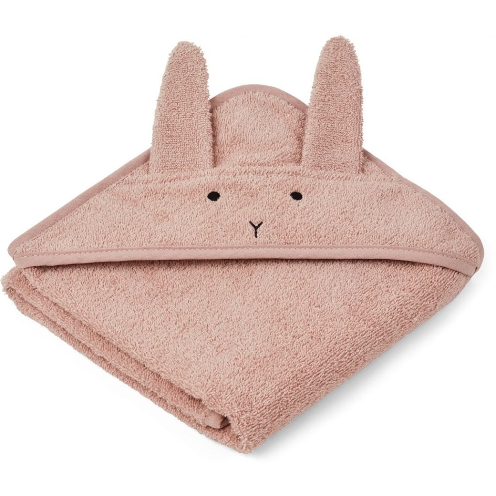 Liewood Albert Hooded Towel Rabbit Rose So Beau Baby