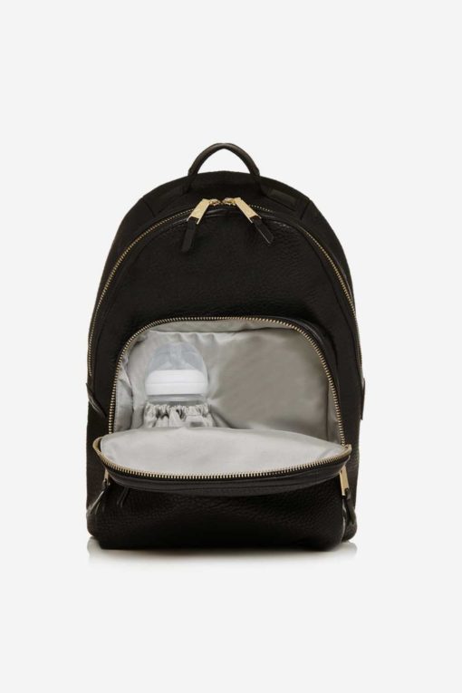 Tiba + Marl – Elwood Backpack Black / Gold *SLIGHT FAULT – AS BRAND NEW BUT ZIP STICKS SLIGHTLY