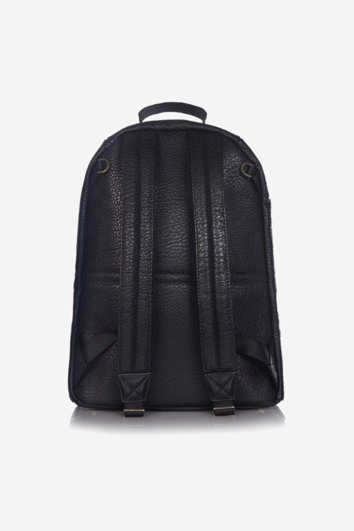 Tiba + Marl – Elwood Backpack Black / Gold *FAULT – INSIDE LINING REPAIRED