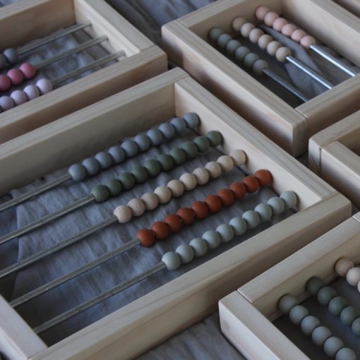 Grove and Willow Large Abacus – Natural, Sage, Moss, Grey and Rust