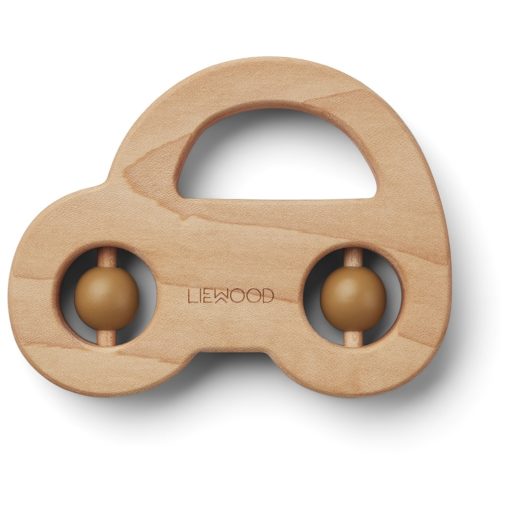 Liewood Juno Teether Rattle – Car Mustard