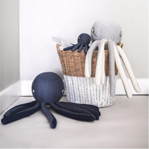 Liewood Helmer Knit Teddy – Octopus Blue Wave