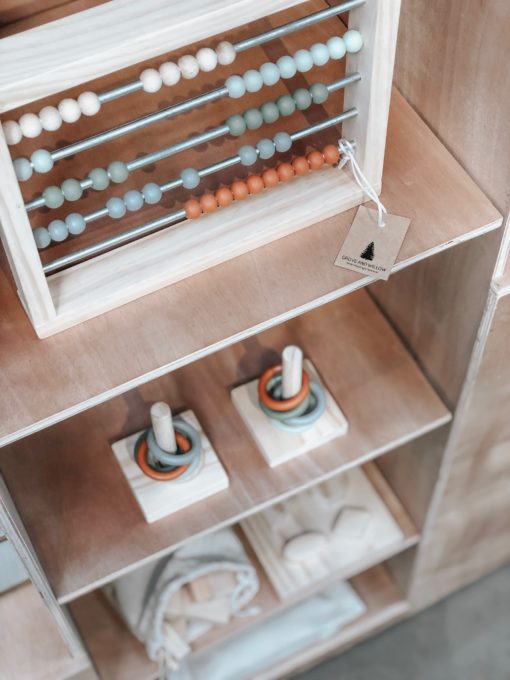 Grove and Willow Large Abacus – Natural, Sage, Moss, Grey and Rust