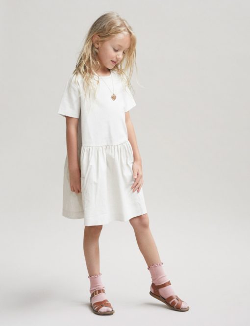 Huxbaby Natural Linen Dress