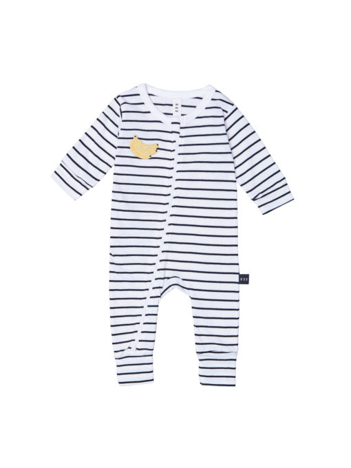 Huxbaby Stripe Zip Romper