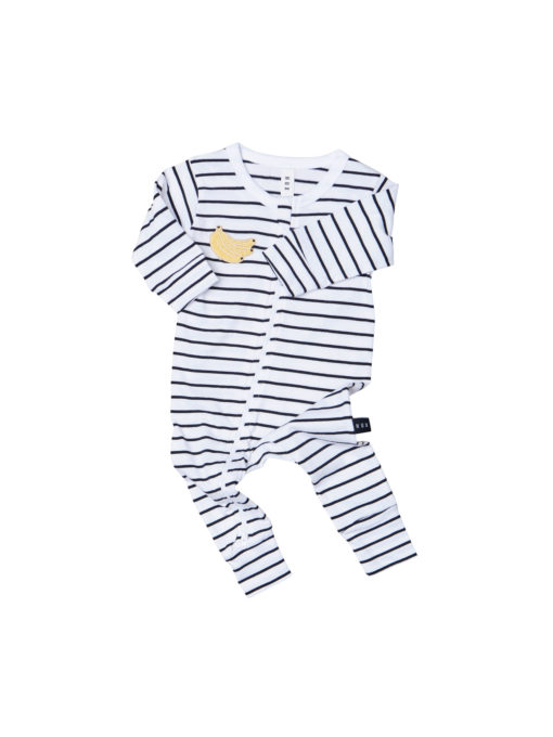 Huxbaby Stripe Zip Romper