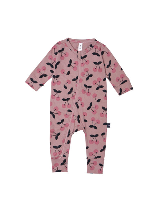 Huxbaby Very Cherry Zip Romper