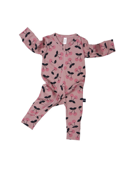 Huxbaby Very Cherry Zip Romper