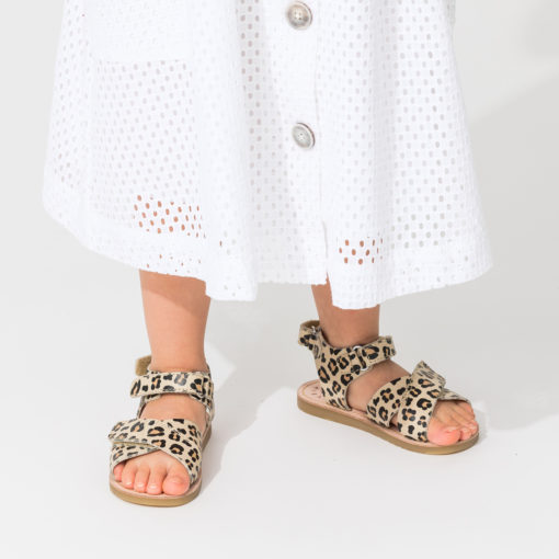 Pretty Brave Child Sandal – Dakota Leopard