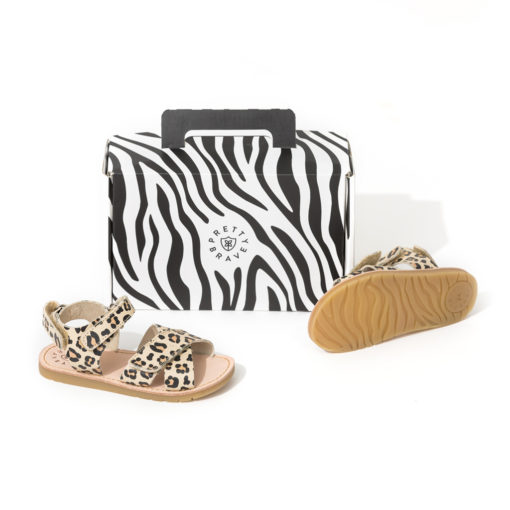 Pretty Brave Child Sandal – Dakota Leopard