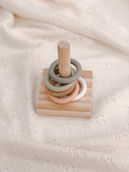 Grove and Willow Ring Stacker – Natural, Sage, Grey, White and Peach