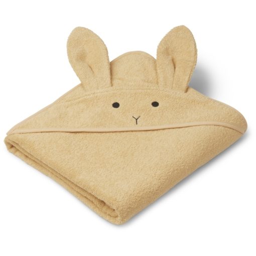 Liewood Augusta Hooded Towel – Rabbit Smoothie Yellow