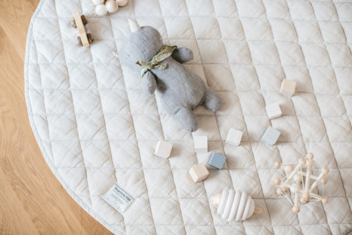 Warren Hill Linen Quilted Play Mat – Natural