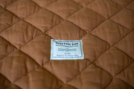Warren Hill Linen Quilted Play Mat – Rust