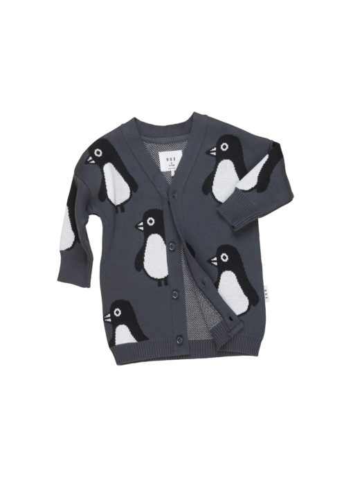 Huxbaby Penguin Knit Cardi