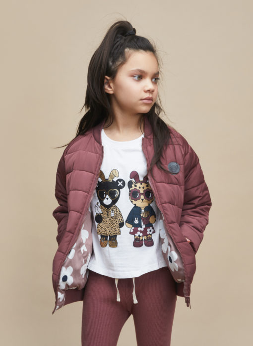 Huxbaby Flower Reversible Bomber