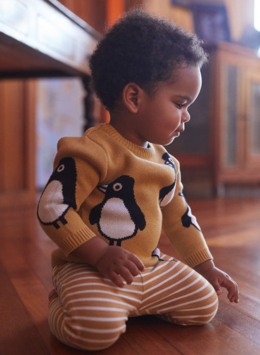 Huxbaby Penguin Knit Jumper