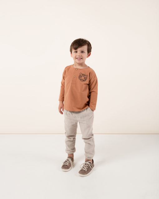 Rylee + Cru Tiger Henley Sweatshirt