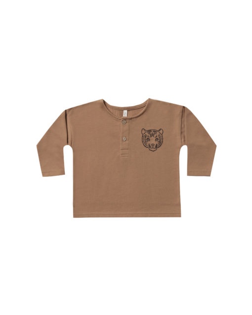 Rylee + Cru Tiger Henley Sweatshirt