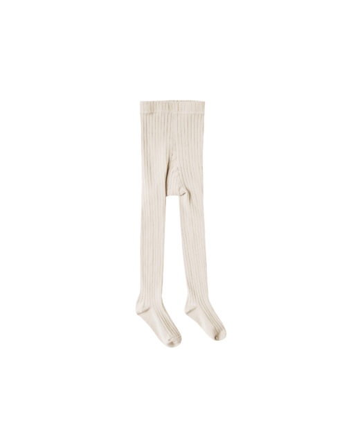 Rylee + Cru Solid Ribbed Tights – Natural