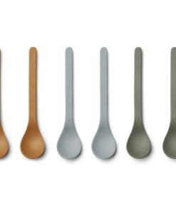 Liewood Etsu Spoon – 6 Pack Blue Multi Mix