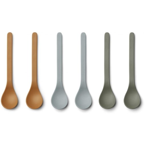 Liewood Etsu Spoon – 6 Pack Blue Multi Mix