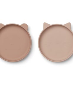 Liewood Olivia Plate – 2 pack Rose Mix