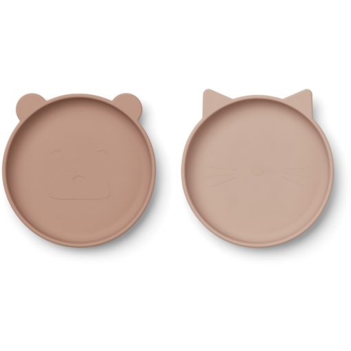 Liewood Olivia Plate – 2 pack Rose Mix