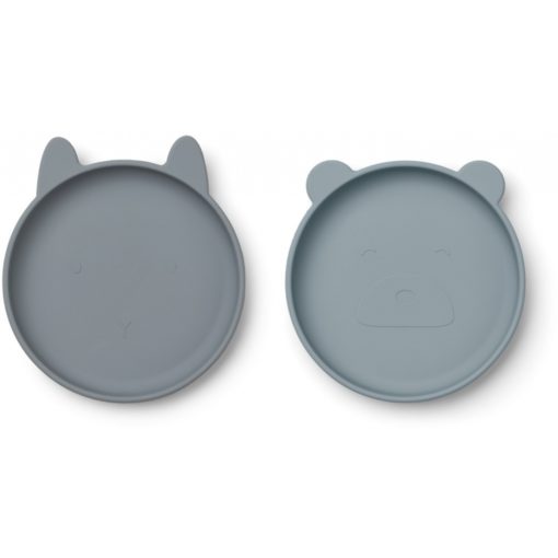 Liewood Olivia Plate – 2 pack Blue Mix