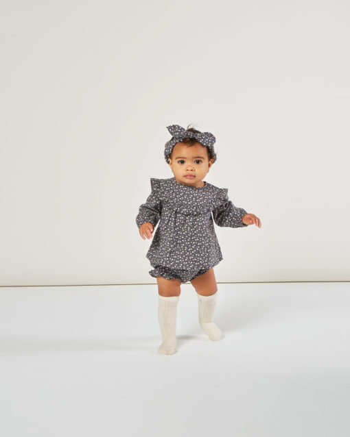 Rylee + Cru Flutter Bloomer – Indigo Ditsy