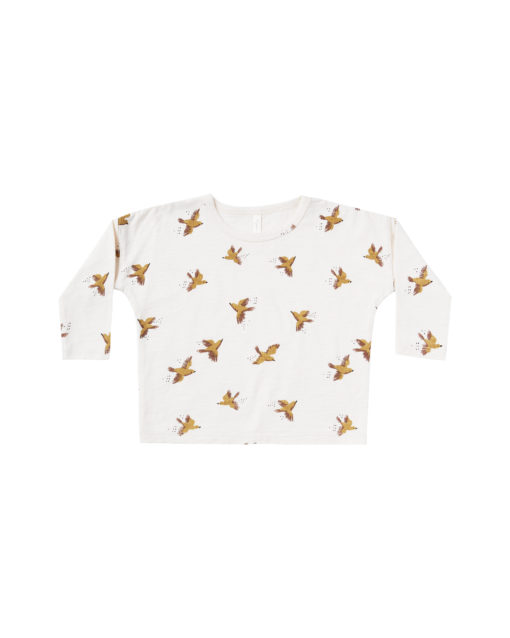 Rylee + Cru Longsleeve Songbirds Boxy Tee