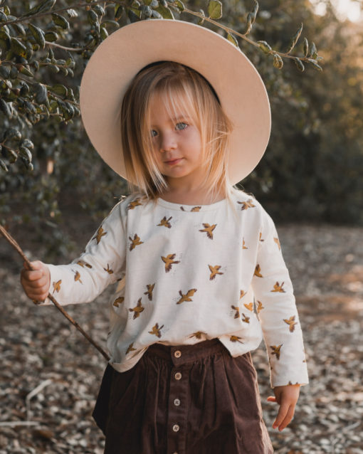 Rylee + Cru Longsleeve Songbirds Boxy Tee