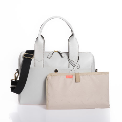 Jem + Bea -Leather Amber Bag – Exclusive to So Beau Baby – Grey