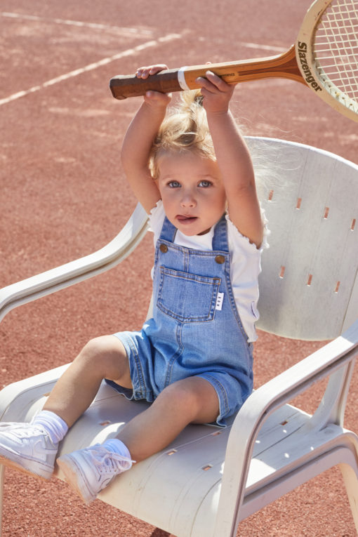 Huxbaby Short Denim Overalls – Denim