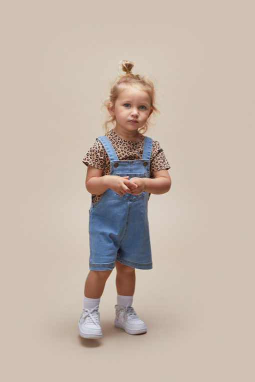 Huxbaby Short Denim Overalls – Denim