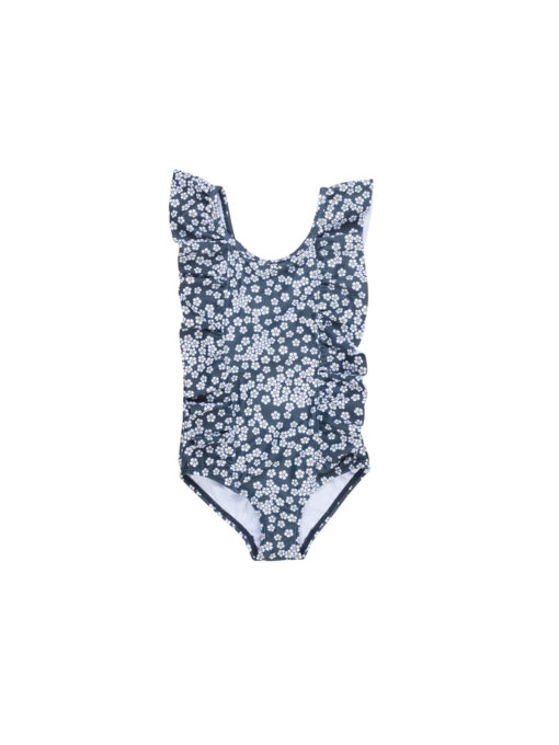 Huxbaby Floral Frill Swimsuit – Ink