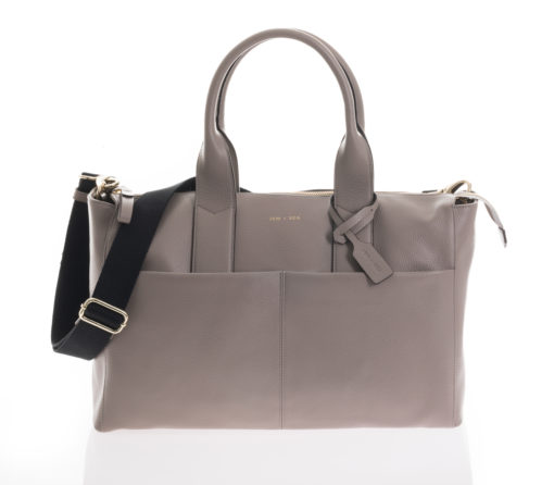 Jem + Bea -Leather Jemima Bag – Exclusive to So Beau Baby – Grey