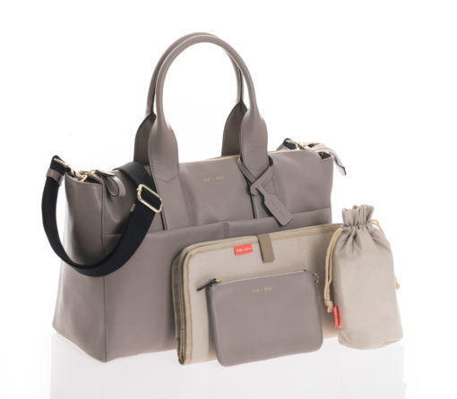 Jem + Bea -Leather Jemima Bag – Exclusive to So Beau Baby – Grey