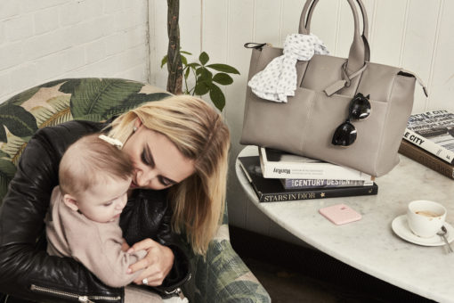 Jem + Bea -Leather Jemima Bag – Exclusive to So Beau Baby – Grey
