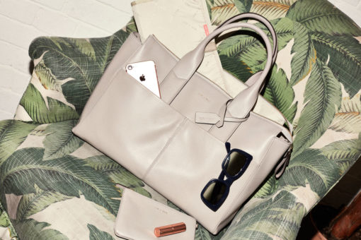 Jem + Bea -Leather Jemima Bag – Exclusive to So Beau Baby – Grey