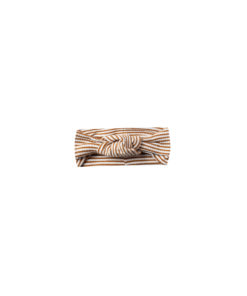 Quincy Mae Baby Turban – Walnut Stripe