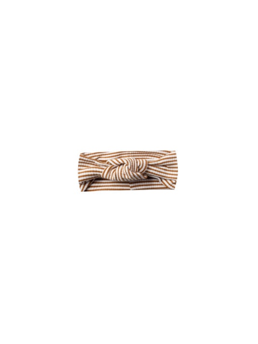 Quincy Mae Baby Turban – Walnut Stripe