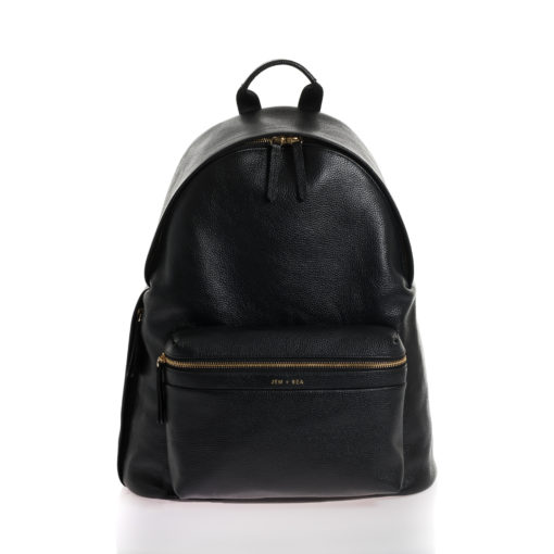 Jem + Bea – Jamie Leather Backpack- Black