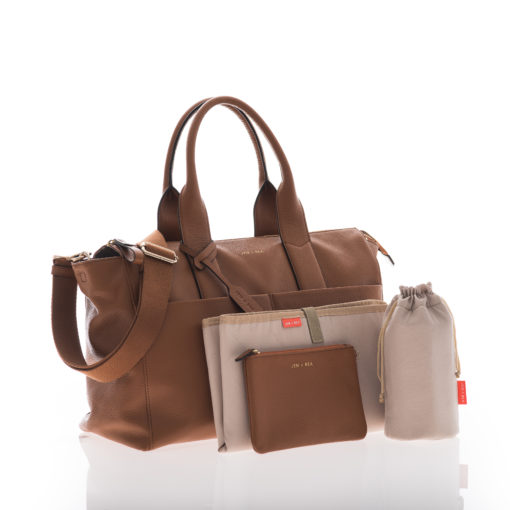 Jem + Bea -Leather Jemima Bag – Exclusive to So Beau Baby – Tan