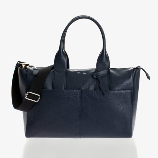 Jem + Bea -Leather Jemima Bag – Exclusive to So Beau Baby – Navy