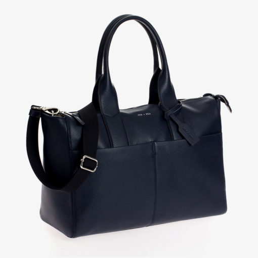 Jem + Bea -Leather Jemima Bag – Exclusive to So Beau Baby – Navy