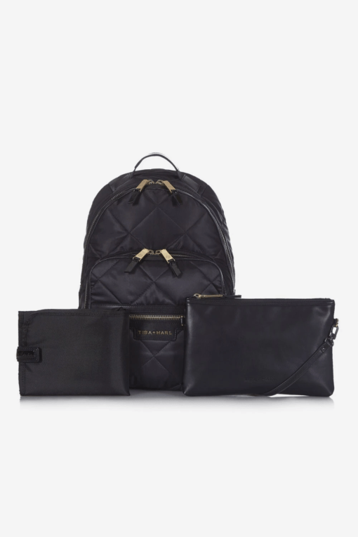 Tiba + Marl – Elwood Backpack – Quilted – Black