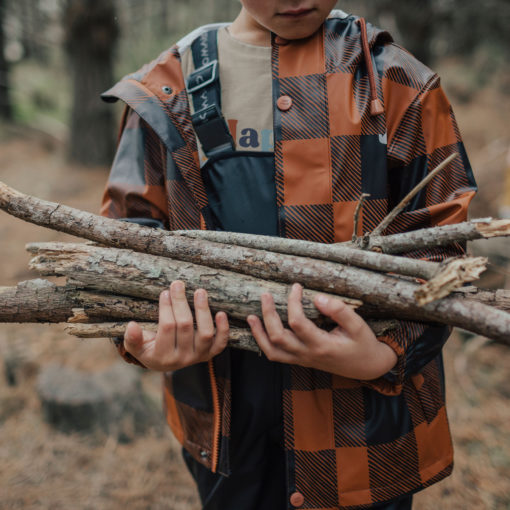 Crywolf Play Jacket – Rust Plaid