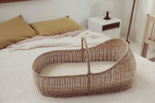 Olli Ella Lyra Moses Basket with Cotton Mattress