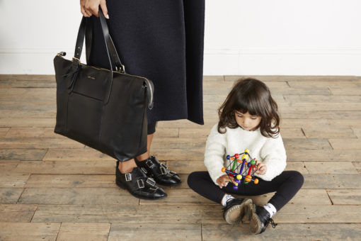 Jem + Bea -Leather Beatrice Bag – Exclusive to So Beau Baby – Black